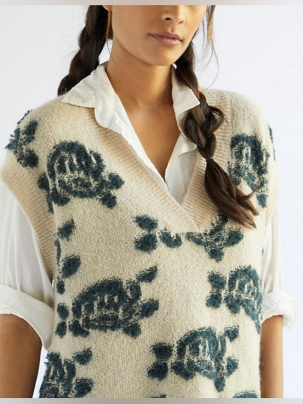 Anthropologie Distressed Sweater Vest